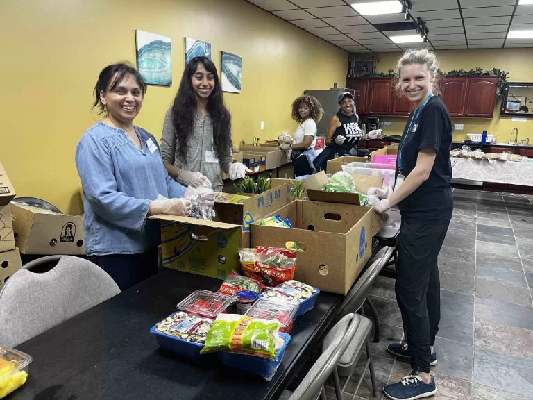 Community service at Houston pantry