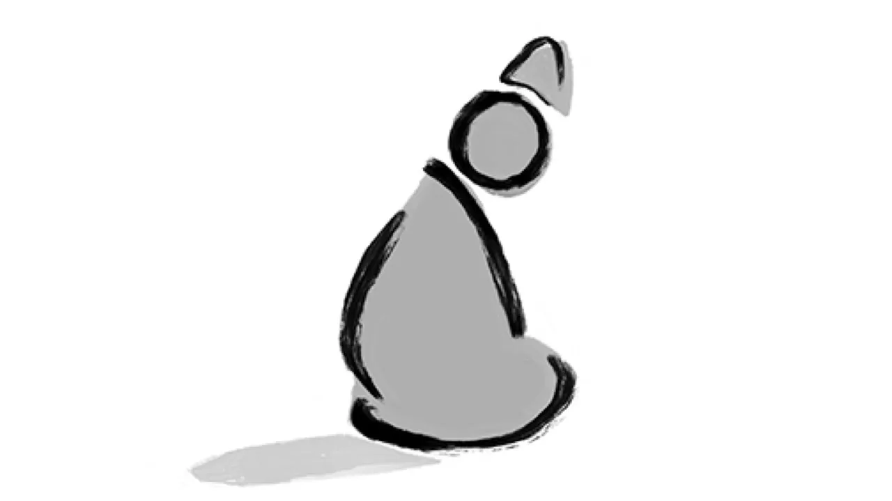 Stylized Darvish meditating